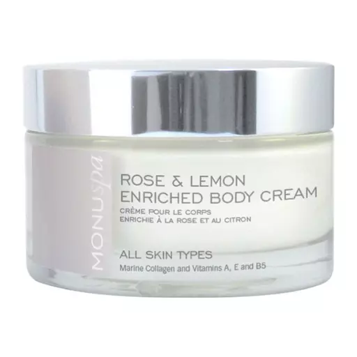 Monuskin Rose & Lemon Enriched Body Cream 180ml