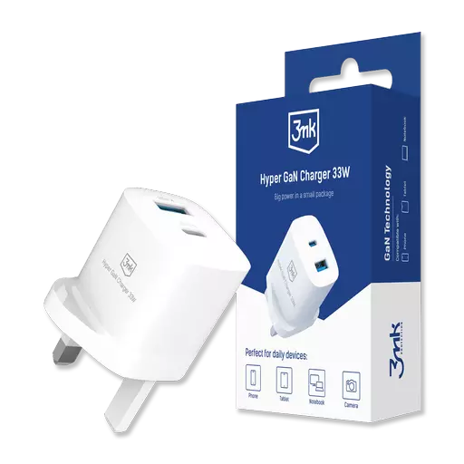 3mk - Hyper Charger - Dual-Port Fast Charging Plug (33W)