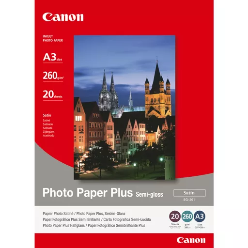 Canon SG-201 Semi-Gloss Photo Paper Plus A3 - 20 Sheets