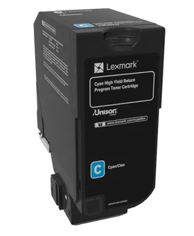 Lexmark 74C2HC0 Toner-kit cyan return program, 12K pages ISO/IEC 19798 for Lexmark CS 725