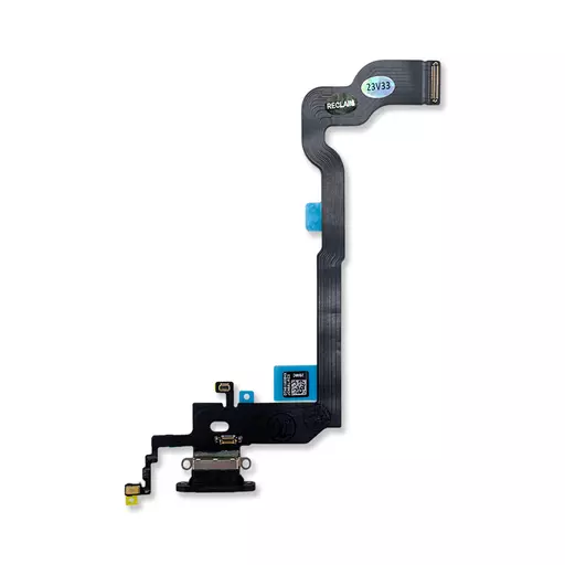 Charging Port Flex Cable (Black) (RECLAIMED) - For iPhone X