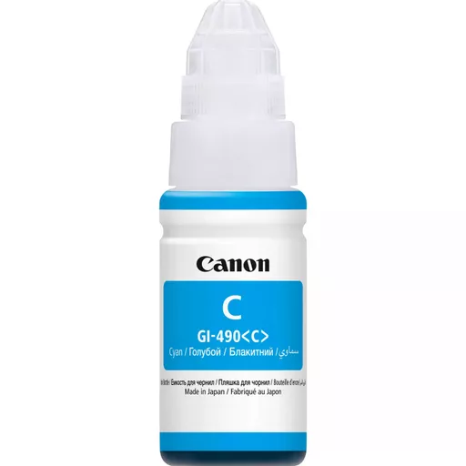 Canon 0664C001/GI-490C Ink bottle cyan, 7K pages 70ml for Canon Pixma G 1400