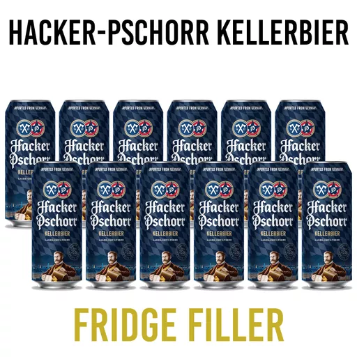 Hacker Pschorr Can Anno 1417 Munich Keller Bier 12 Pack Fridge Filler