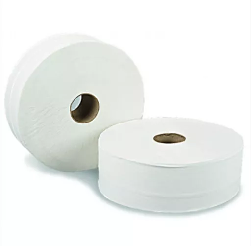 Jumbo 2-Ply Toilet Roll – 400m, 76mm Core
