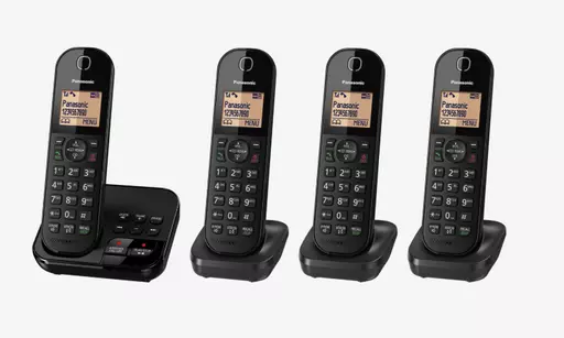 Panasonic KX-TGC424EB telephone DECT telephone Caller ID Black