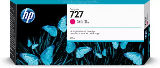 HP F9J77A/727 Ink cartridge magenta 300ml for HP DesignJet T 920/930