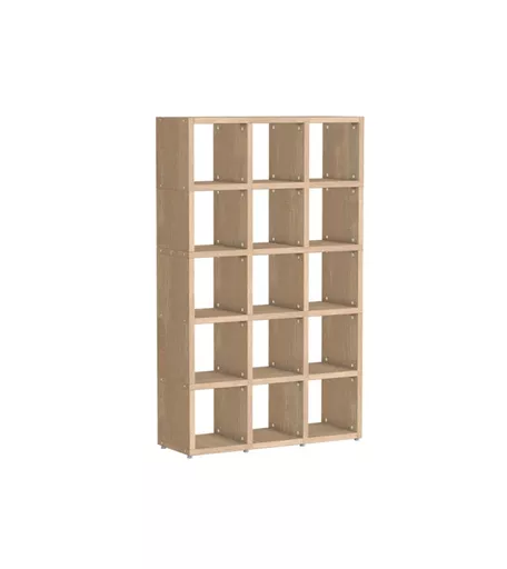 Oak Storage Cube Shelving 5 x 3