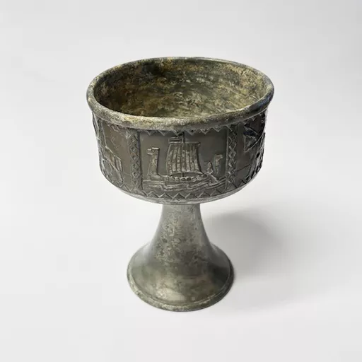 Viking Design Pewter Goblet