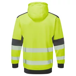 SYH-751C-System-Hi-Vis-Eco-Yellow-Navy-Zip-Thru-Hoodie-Back straight on With Segmented Tape.png