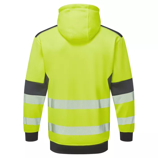 SYH-751C-System-Hi-Vis-Eco-Yellow-Navy-Zip-Thru-Hoodie-Back straight on With Segmented Tape.png
