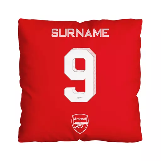 Arsenal FC Back of Shirt 18" Cushion
