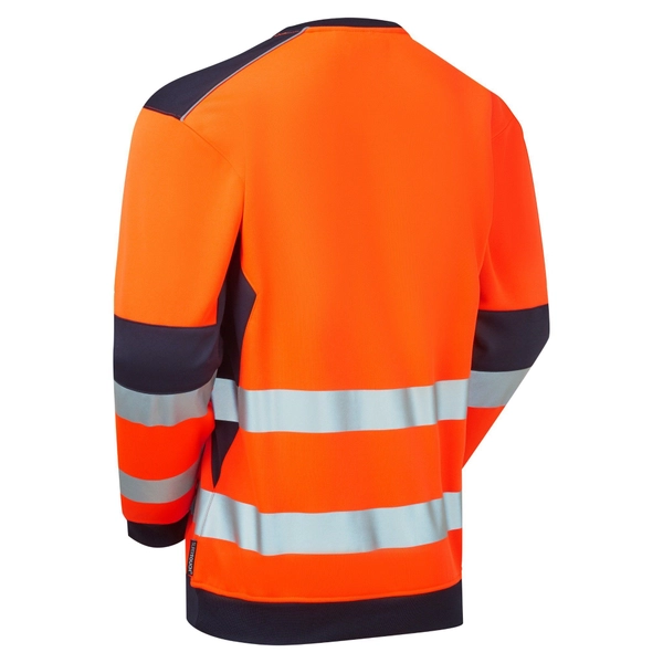 Picture of Supertouch Blue Sphere System Hi-Vis ECO Crew Neck Orange Sweatshirt