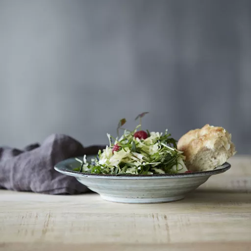 Soup plate/bowl, Rustic, Grey/Blue