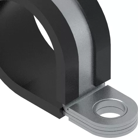 P Clip Rubber Lined