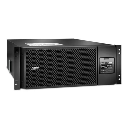 APC Smart-UPS On-Line, 6kVA/6kW, Rackmount 4U, 230V, 6x C13+4x C19 IEC outlets, Network Card+SmartSlot, Extended runtime, W/ rail kit