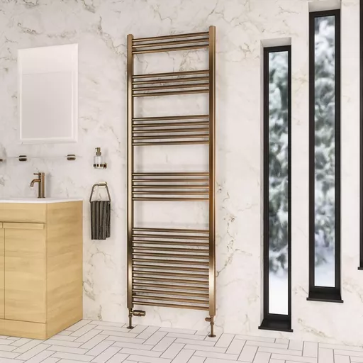 Wendover Straight Multirail 1800 x 600 Brushed Bronze