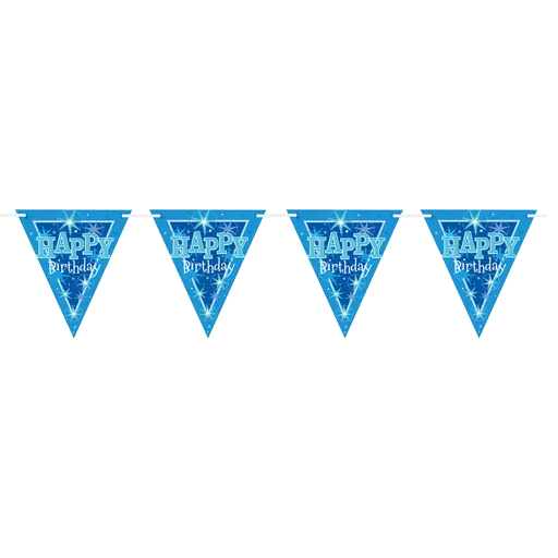 Blue Sparkle Flag Banner