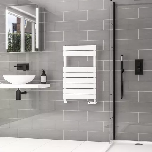 Addington II Towel Rail 790 x 500 Type10 Gloss White
