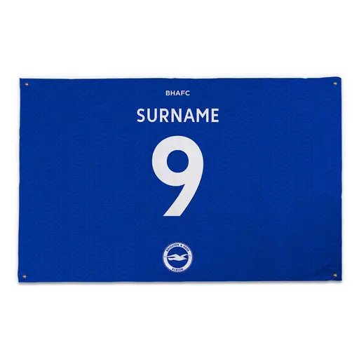 Brighton & Hove Albion Back of Shirt 5ft x 3ft Banner