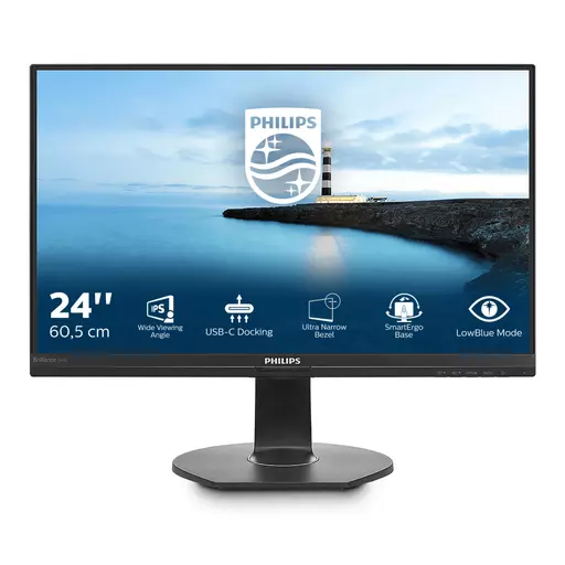 Philips B Line FHD LCD monitor with USB-C dock 241B7QUPBEB/00