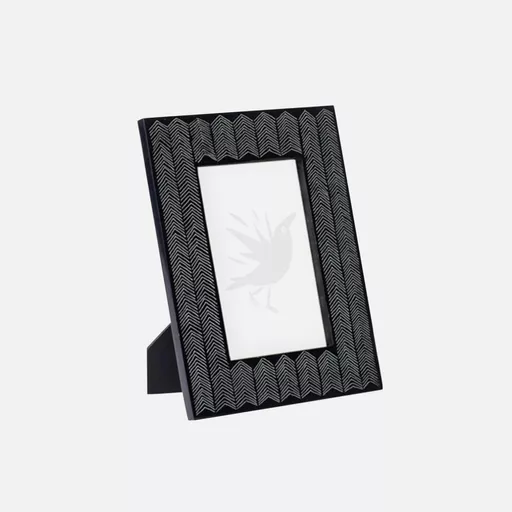 Black & White Photo Frame, Kalila, 4x6 inches