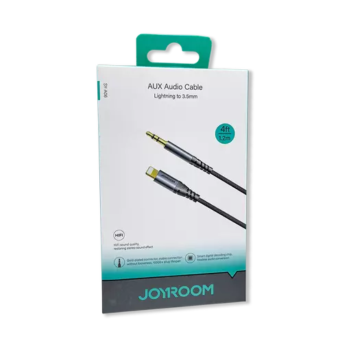 Joyroom - SY-A06 Lightning to 3.5mm Port Audio Cable (1.2M) (Black)