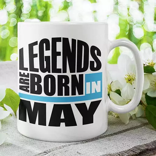 Personalised Legends Are Born Birthday Mug