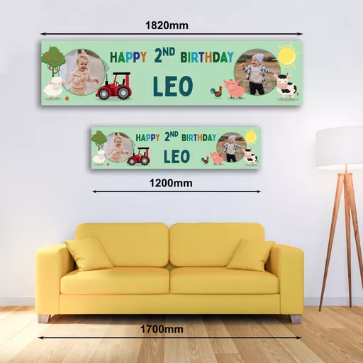 Personalised Banner - Farm Banner with Photo