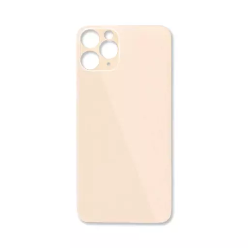 Back Glass (Big Hole) (No Logo) (Gold) (CERTIFIED) - For iPhone 12 Pro
