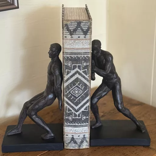 Push & Pull Muscle Man Bookends