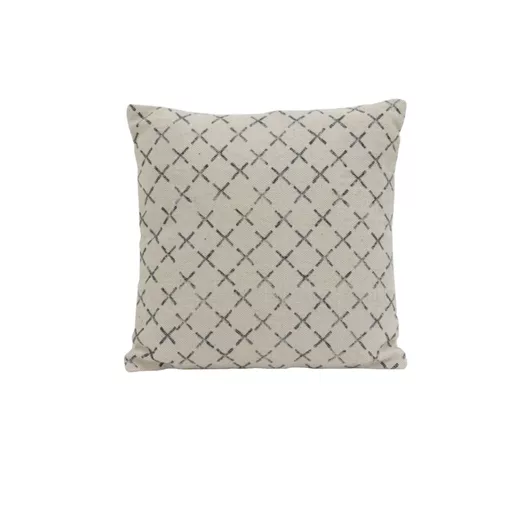 Cushion, Kerkrade, black-white cross print