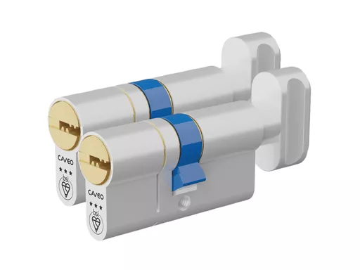CAVEO TS007 3* Key & Turn Euro Dimple Cylinder Keyed Alike