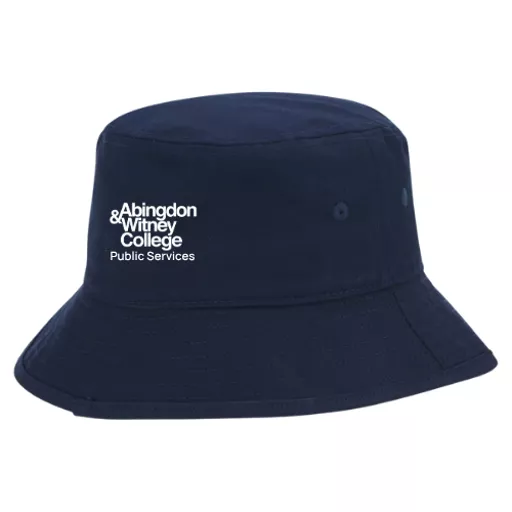 Abingdon&WitneyCollege_PublicServices_VibeBucketHat_Navy_Front.png