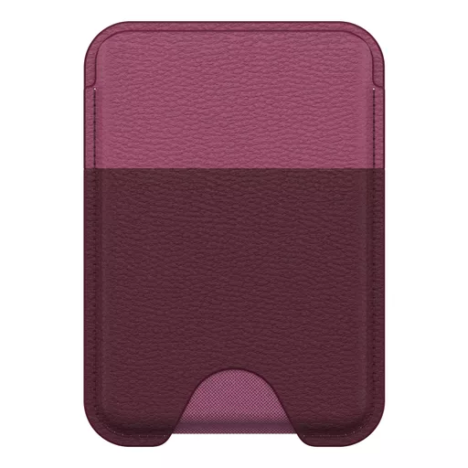 OtterBox Symmetry Cactus Leather Wallet for MagSafe for iPhone 16, Maroon Bells