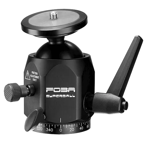 Foba SUPERBALL with camera plate, 3/8" and 1/4" thread