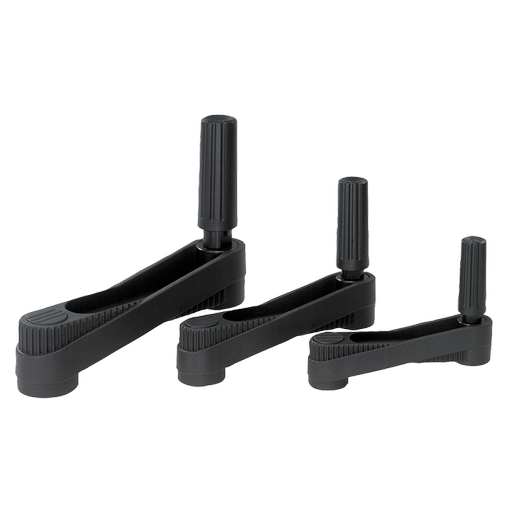 K0659 Inch - Crank Handles With Revolving Cylinder Grip
