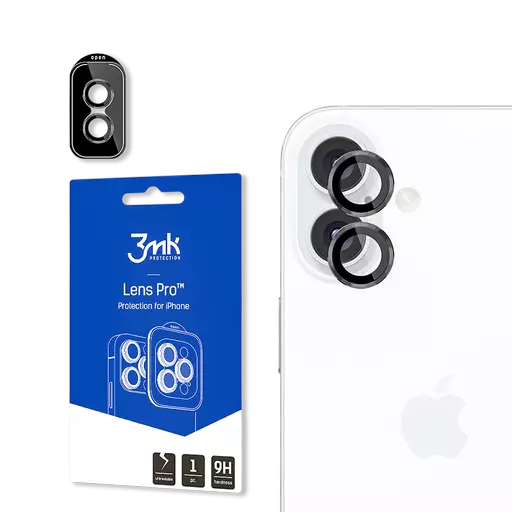 3MK - Lens Protection Pro (Black) - For iPhone 16 / 16 Plus