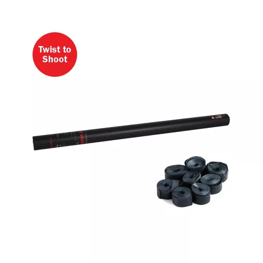 Equinox Handheld Confetti Streamer Cannon 80cm Black