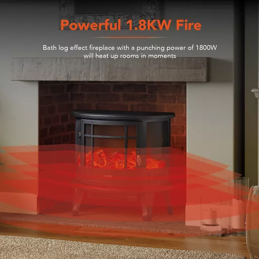 1.8KW Bath Log Effect Stove Fire