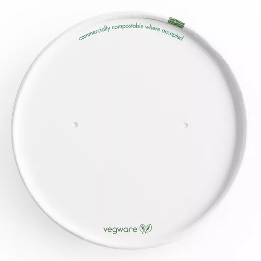 VEGWARE 115-SERIES FLAT PAPER HOT LID - (1X500)