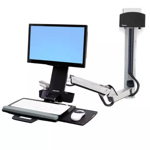 Ergotron StyleView Sit-Stand Combo System 61 cm (24") Aluminium