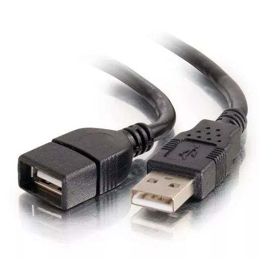 C2G 9.8ft (3m) USB 2.0 A Male to A Female Extension Cable - Black