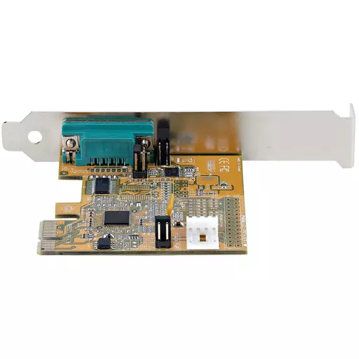 StarTech.com PCI Express Serial Card, PCIe to RS232 (DB9) Serial Interface Card, PC Serial Card w/ 16C1050 UART, Standard or Low Profile Brackets, COM Retention, Windows & Linux