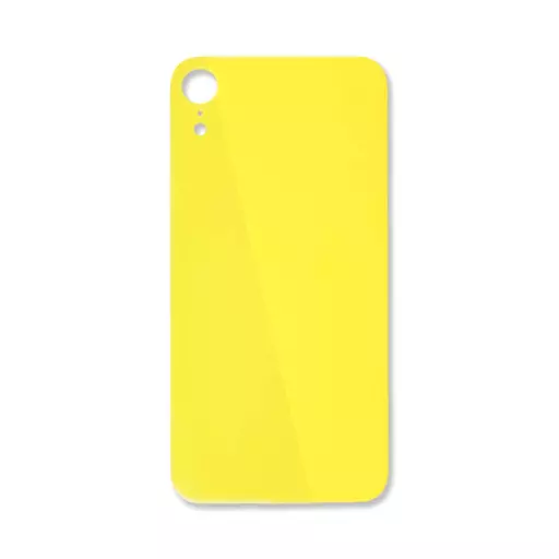 Back Glass (Big Hole) (No Logo) (Yellow) (CERTIFIED) - For iPhone XR
