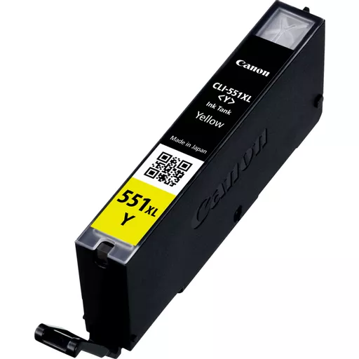 Canon 6446B001/CLI-551YXL Ink cartridge yellow high-capacity, 695 pages 274 Photos 11ml for Canon Pixma IP 8700/IX 6850/MG 5450/MG 6350/MX 725