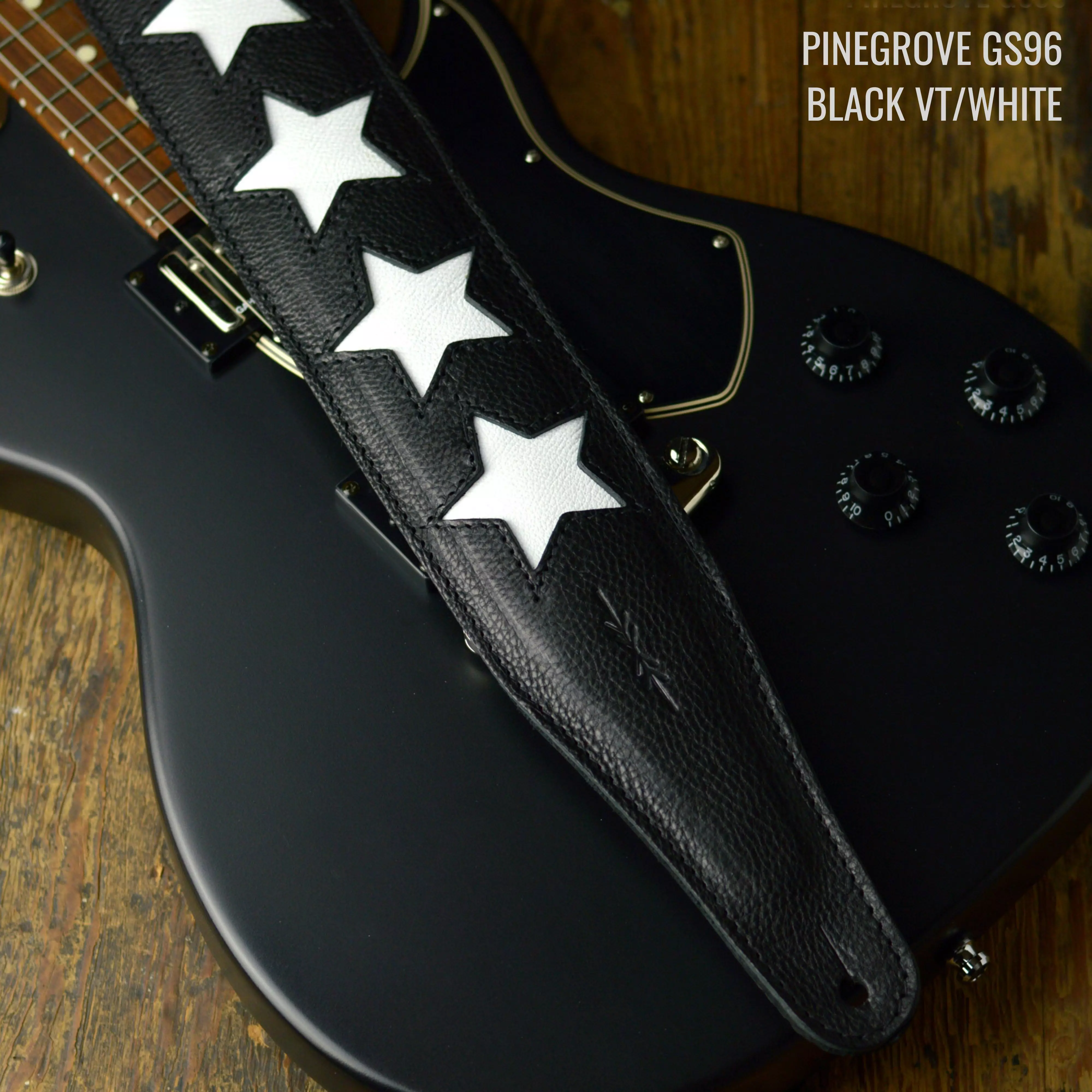 Pinegrove GS96 black white guitar strap ANNO DSC_0368.jpg