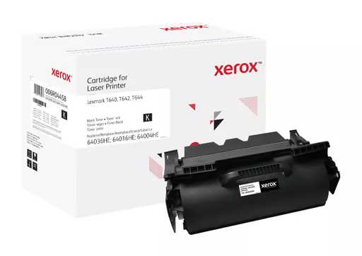 Xerox 006R04458 Toner cartridge black, 21K pages (replaces Lexmark 64004HE 64016HE 64036HE) for Lexmark T 640/644