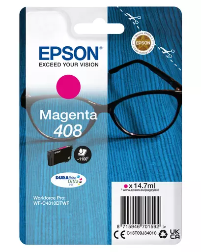 Epson C13T09J34010/408 Ink cartridge magenta, 1.1K pages 14,7ml for Epson WF-C 4810