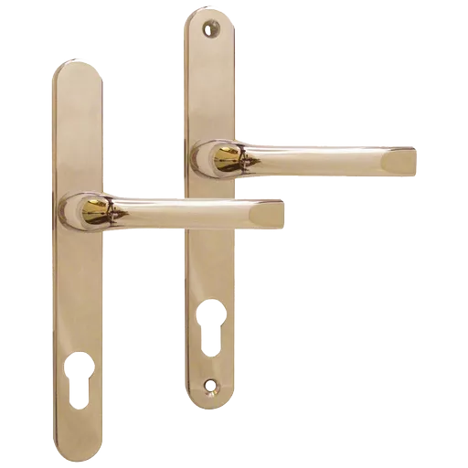 ASEC 92 Lever/Lever UPVC Furniture - 240mm Backplate