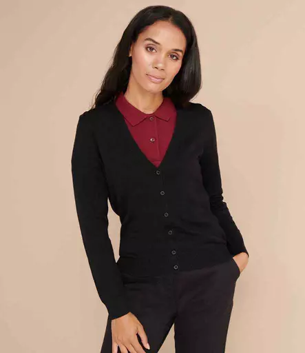 Henbury Ladies Lightweight V Neck Cardigan